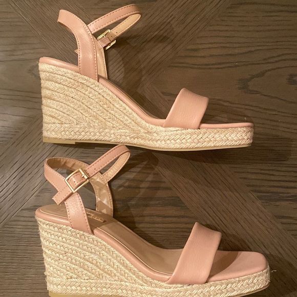 Primark Shoes Pale Pink Wedges Poshmark